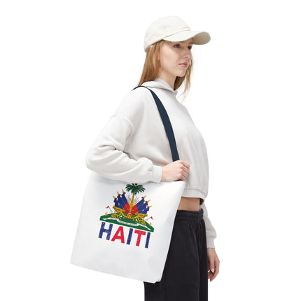 Ayiti Crayon Emblem Educational Heritage Tote Bag Diaspora Kids Edition - CreoleSizzle