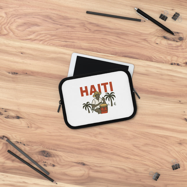 Haiti Roots and Palms Agricultural Heritage Laptop Sleeve Land Legacy Series - CreoleSizzle