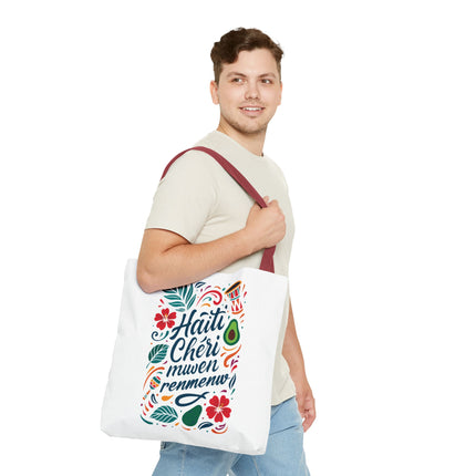 Haiti Chéri Mwen Renmenw Limited Edition Heritage Tote Love Letter to Haiti - CreoleSizzle