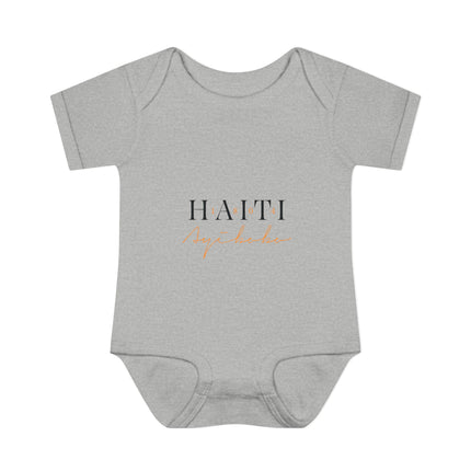 Haitian Heritage Baby Bodysuit Infant Cultural Series Premium Unisex Onesie Cute Infant Apparel, Baby Shower Gift