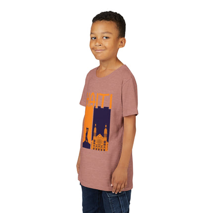 The Spirit of Haiti Youth Cultural Pride Tee Freedom & Faith Design Kids Premium Short Sleeve