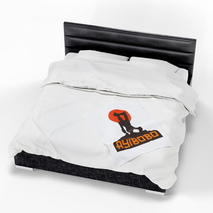 Ayibobo Nèg Mawon Heritage Plush Blanket Sacred Haitian Revolutionary Spirit Design - CreoleSizzle