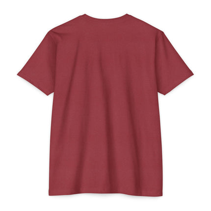 The Dual Heritage Tee Marron & Cathedral Reflection Haitian Identity Series Unisex CVC Jersey T-Shirt