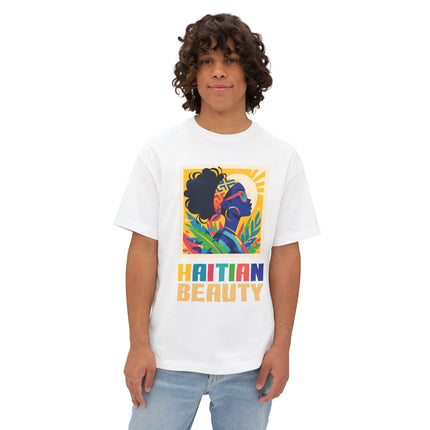 Haitian Beauty T-Shirt Bold Afro-Caribbean Graphic Cultural Pride Apparel Unisex Cozy Pullover for Vibrant Haitian Beauty Tee