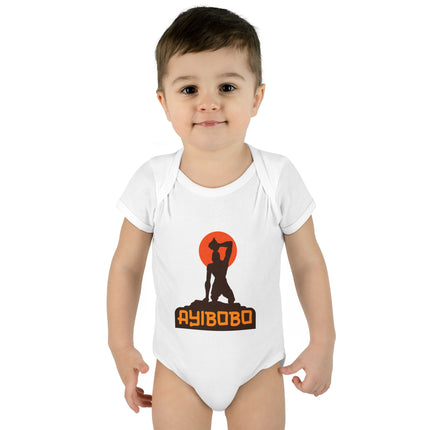 Ayibobo Spirit Haitian Heritage Baby Bodysuit Infant Afro-Spiritual Series Premium Unisex Onesie Stylish Baby Apparel