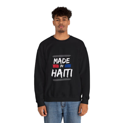 Made in Haiti Unisex Crewneck Sweatshirt – Haitian Pride Sweater, Heritage Clothing, Comfortable Heavy Blend Pullover - CreoleSizzle