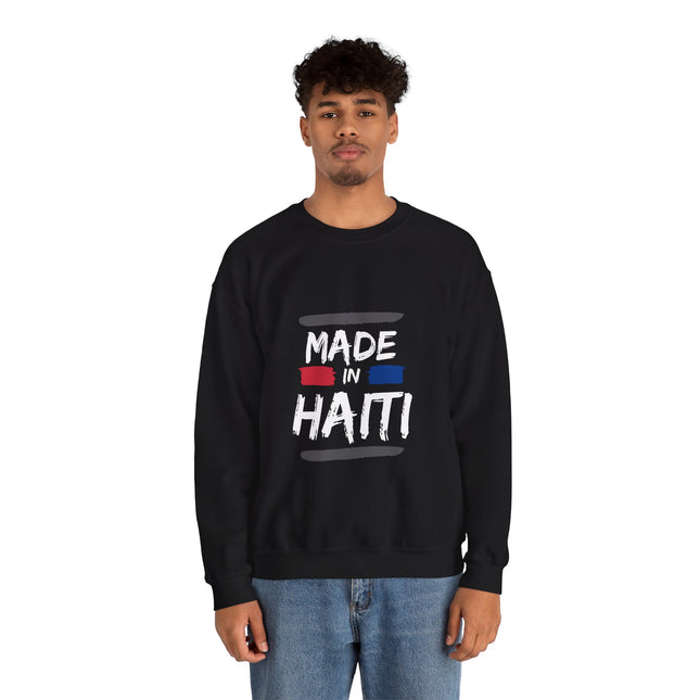 Made in Haiti Unisex Crewneck Sweatshirt – Haitian Pride Sweater, Heritage Clothing, Comfortable Heavy Blend Pullover - CreoleSizzle