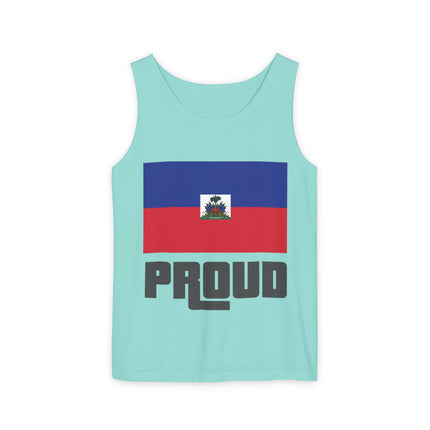 Haitian Proud Tank Top GTA-Inspired Flag Remix Unisex Streetwear Cultural Pride & Gaming Nostalgia