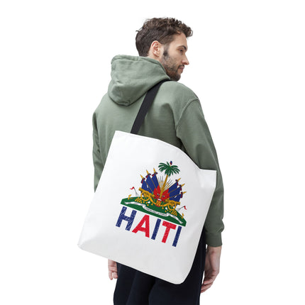 Ayiti Crayon Emblem Educational Heritage Tote Bag Diaspora Kids Edition - CreoleSizzle