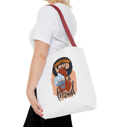 Haitian Loud & Proud Premium Cultural Tote Bags Limited Artist Edition - CreoleSizzle