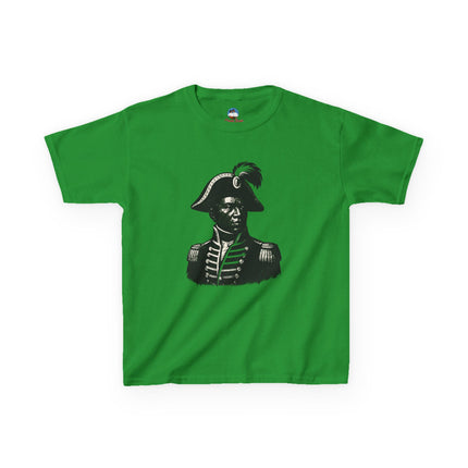 Historical Kids T-Shirt Haitian Hero Graphic Tee Vintage Art Youth Shirt Educational Cultural Apparel