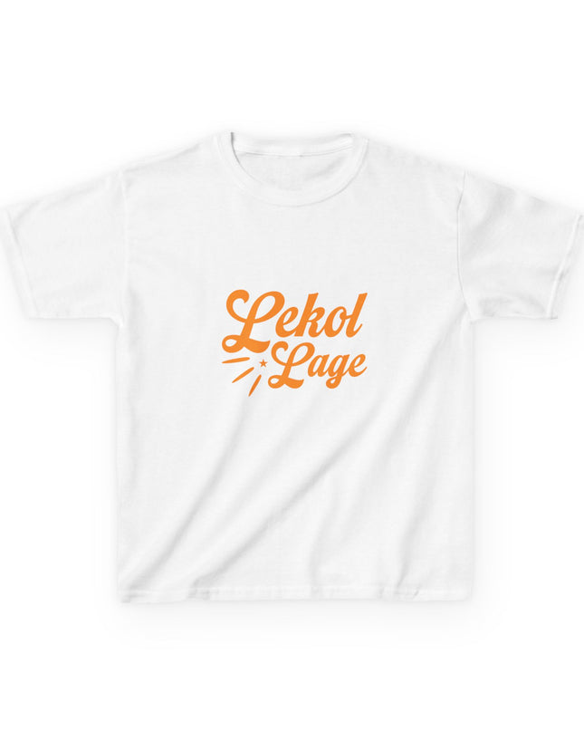 Kids Haitian Heritage Tee Lekol Lage Graphic ShirtKids Heavy Cotton™ Tee - CreoleSizzle