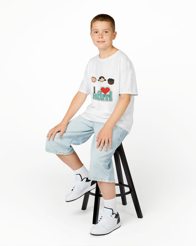 Kids "I Love Haiti" T-Shirt - Fun Haitian Pride Tee for Everyday Wear - Ethically Made Children’s Cotton Shirt - CreoleSizzle