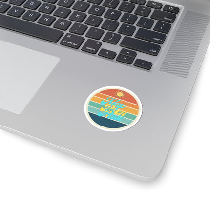 Map Byen Pase Vinyl Sticker – Haitian Inspired Retro Design – Durable Glossy Décor Sticker - CreoleSizzle