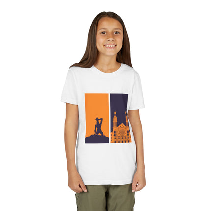 Heritage Reflections Youth T-Shirt Haitian Pride Tee Cultural Symbolism Graphic Shirt for Kids, Family Outings, School Events