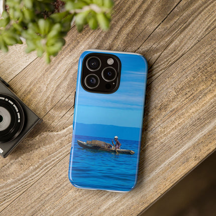 Haitian Fisherman Phone Case – Coastal Art Design – Durable, Stylish Caribbean Inspired Case - CreoleSizzle