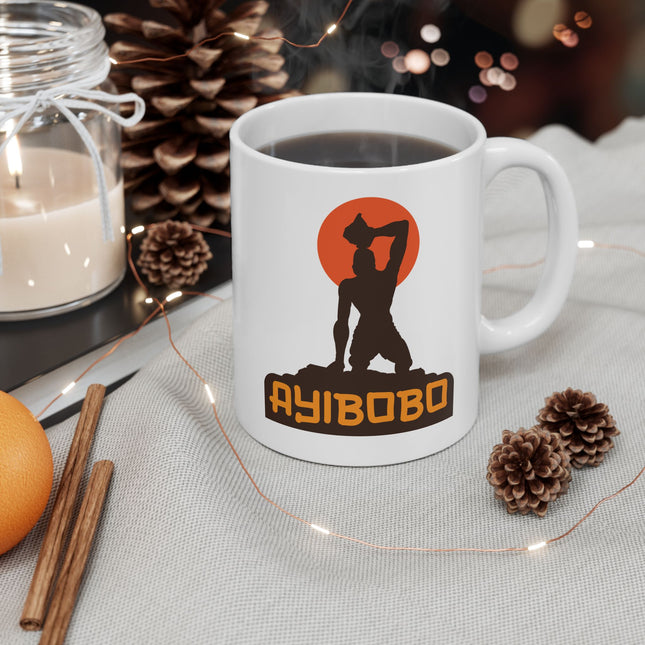 Ayibobo Maroon Warrior Call Premium Mug Haitian Ancestral Strength & Spiritual Heritage - CreoleSizzle