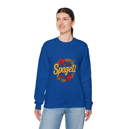 Cozy Spageti Sweatshirt Celebrate Haitian Culinary Heritage with Style and Premium Comfort - CreoleSizzle
