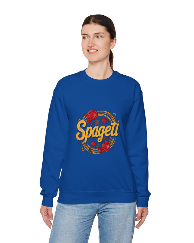 Cozy Spageti Sweatshirt Celebrate Haitian Culinary Heritage with Style and Premium Comfort - CreoleSizzle