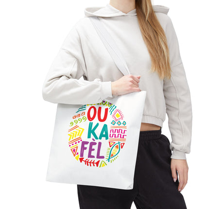 Ou Ka Fè’l Limited Edition Creole Motivation Tote Inspirational Haitian Design - CreoleSizzle