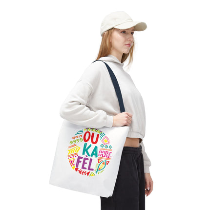 Ou Ka Fè’l Limited Edition Creole Motivation Tote Inspirational Haitian Design - CreoleSizzle