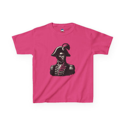 Historical Kids T-Shirt Haitian Hero Graphic Tee Vintage Art Youth Shirt Educational Cultural Apparel