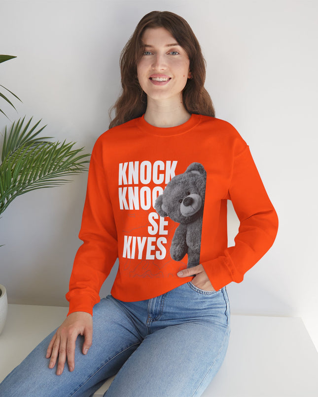 Knock Knock Se Kiyes Sweatshirt Haitian Creole Humor Cozy & Bold Design Bold Haitian Pride Shirt for Cultural Heritage - CreoleSizzle