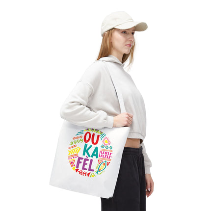 Ou Ka Fè’l Limited Edition Creole Motivation Tote Inspirational Haitian Design - CreoleSizzle