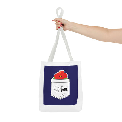 Hibiscus Haiti Limited Edition Heritage Tote Bag Tropical Elegance Design - CreoleSizzle