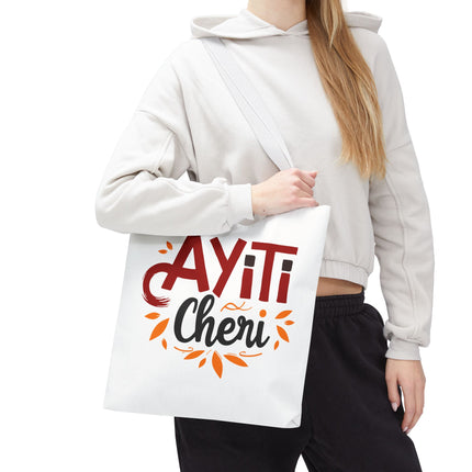 Ayiti Chéri Limited Edition Heritage Tote Bag Sweet Haiti Design - CreoleSizzle