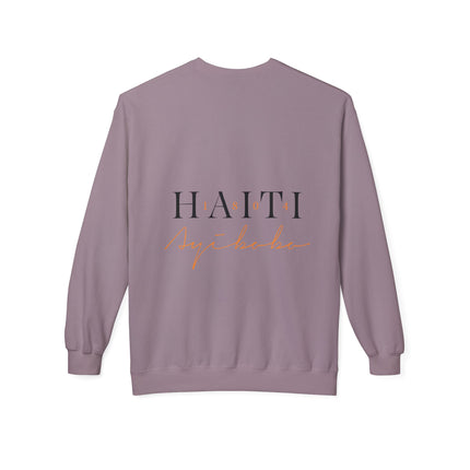 The 1804 Emblem Heritage & Freedom Crewneck Sweatshirt Haitian Pride Series Unisex Midweight Fleece