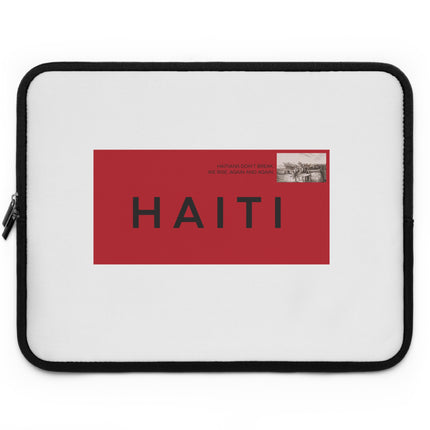 Stamped in Heritage Limited Edition Haiti Postage Laptop Sleeve Diaspora Pride Collection - CreoleSizzle