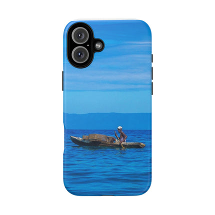 Haitian Fisherman Phone Case – Coastal Art Design – Durable, Stylish Caribbean Inspired Case - CreoleSizzle