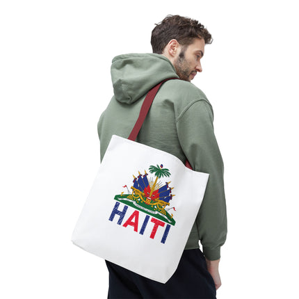 Ayiti Crayon Emblem Educational Heritage Tote Bag Diaspora Kids Edition - CreoleSizzle
