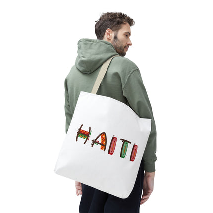 Haiti Art Limited Edition Heritage Tote Bag African Roots Design - CreoleSizzle