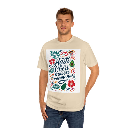 Haiti Chéri Mwen Renmenw Sweatshirt Creole Love Note Graphic Haitian Diaspora Pride Pullover Haitian Heritage Unisex Classic Tee