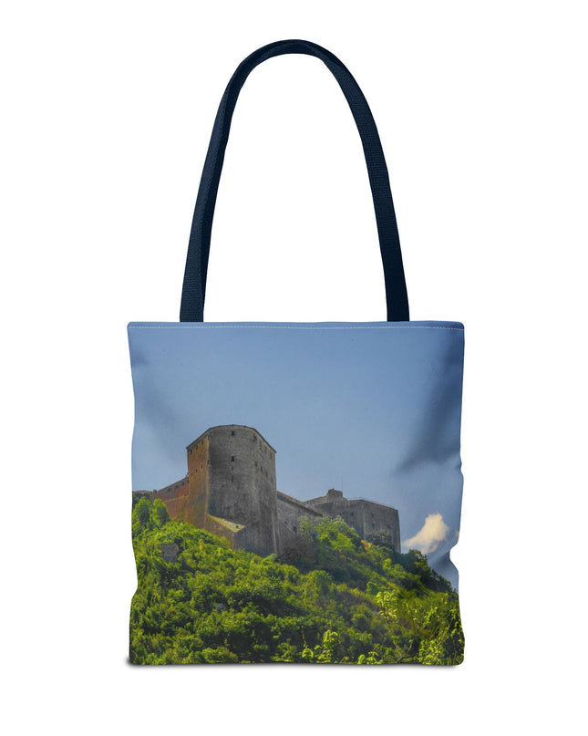 Haitian Citadelle Laferrière Tote Bag – Historical Haiti Travel Bag – Durable All-Over Print Shopping Bag - CreoleSizzle