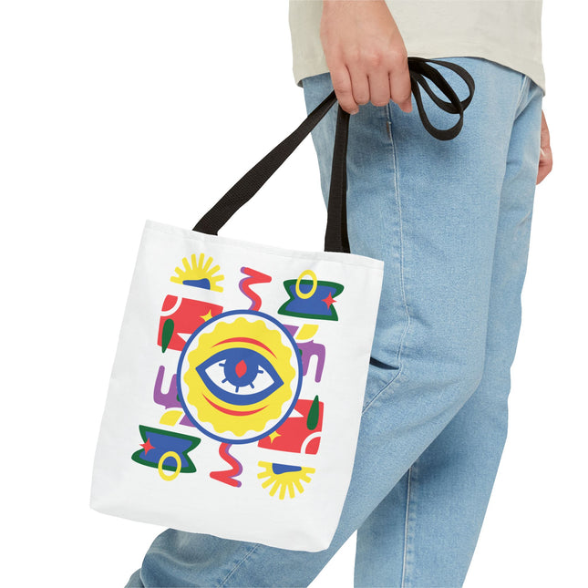 Vodou Eye Haitian Spiritual Art Tote Afro-Haitian Mysticism Design - CreoleSizzle