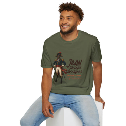 Jean-Jacques Dessalines Freedom Forged in Fire T-Shirt Haitian Independence Leader Unisex Softstyle T-Shirt