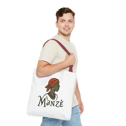 Manzè Limited Edition Heritage Tote Empowering Haitian Women Design - CreoleSizzle