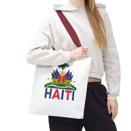 Ayiti Crayon Emblem Educational Heritage Tote Bag Diaspora Kids Edition - CreoleSizzle