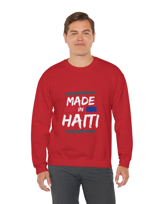 Made in Haiti Unisex Crewneck Sweatshirt – Haitian Pride Sweater, Heritage Clothing, Comfortable Heavy Blend Pullover - CreoleSizzle