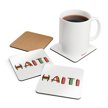 Rara Rhythm Coasters Artistic Haiti Font Coaster Set African Roots Heritage Art