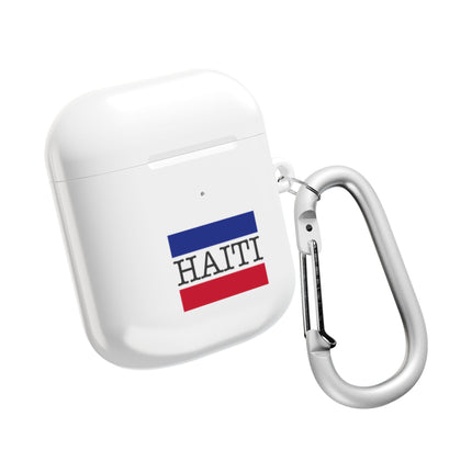 Haitian Flag and Name Minimalist National Pride AirPods Case Everyday Heritage Edition
