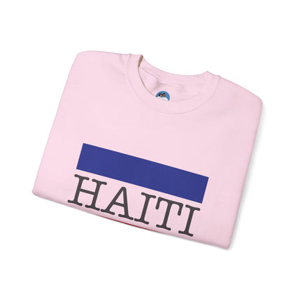 Haitian Pride Crewneck Sweatshirt Unisex Flag Design Pullover Cozy Heritage Apparel & Gift