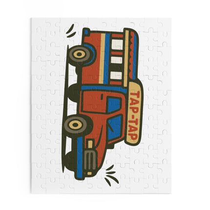 Tap-Tap Bus Haitian Street Culture Puzzle Vibrant Urban Heritage Edition - CreoleSizzle