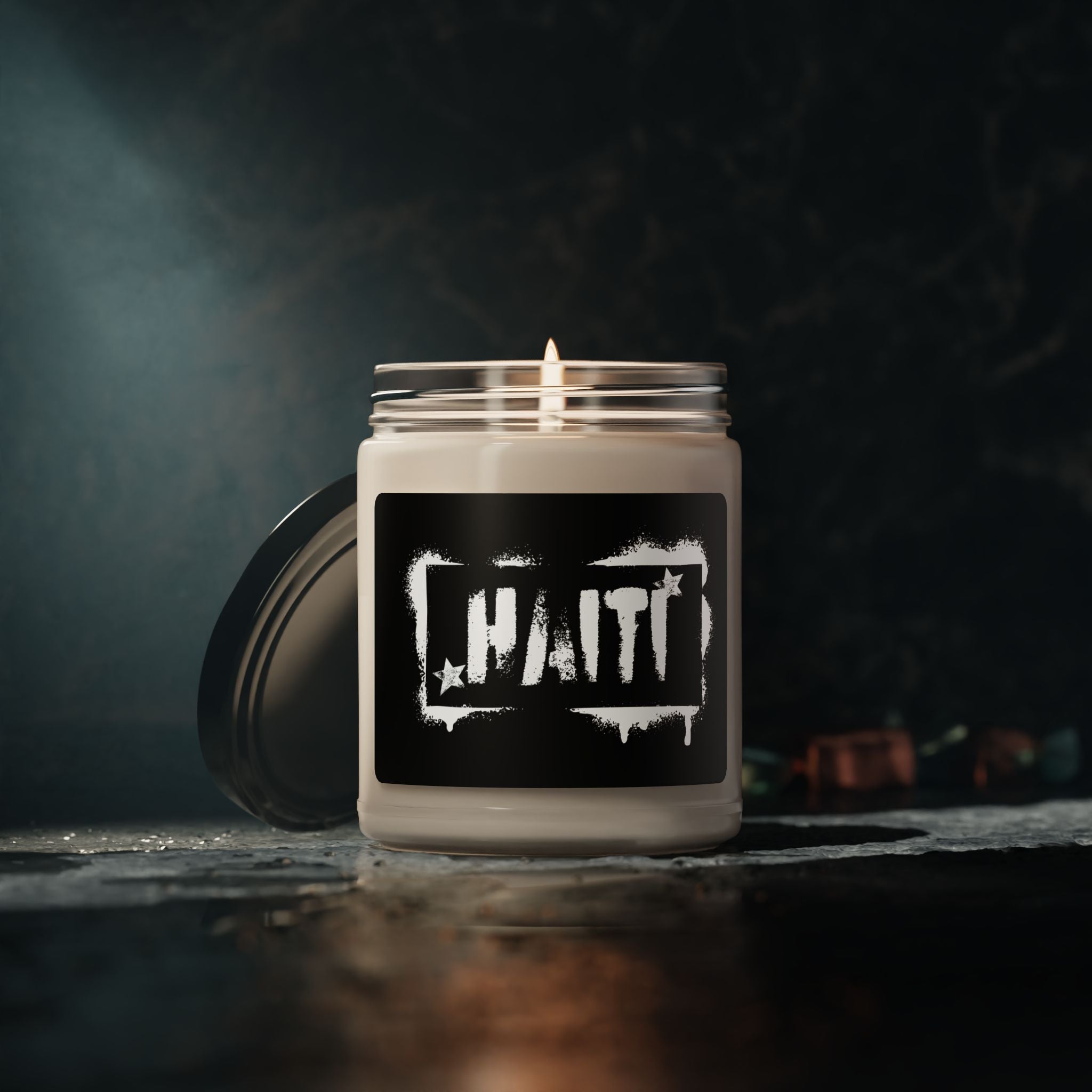 Haiti Scented Candle – 9oz Natural Soy Wax, Aromatic Home Decor, Cotton Wick, Haitian Inspired Gift