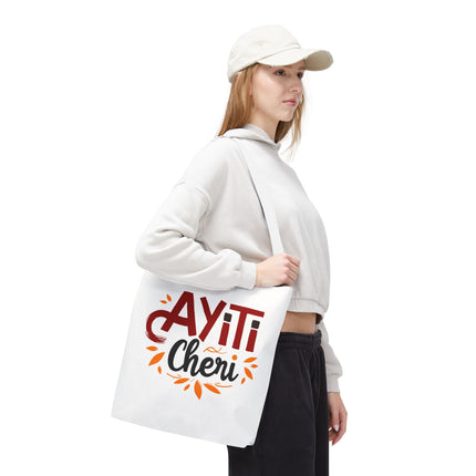 Ayiti Chéri Limited Edition Heritage Tote Bag Sweet Haiti Design - CreoleSizzle