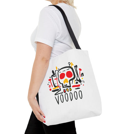 Voodoo Art Haitian Spiritual Symbols Tote Afro-Caribbean Vodou Design - CreoleSizzle