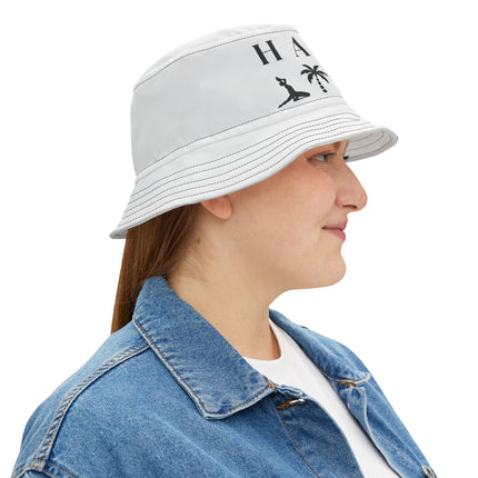 HAITI Island Spirit Icons Exclusive Minimalist Bucket Hat for Cultural Pride And Tropical Vibes